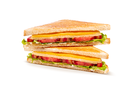 Сэндвич сырный с омлетом