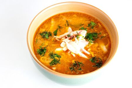 Куриный суп с лапшой 