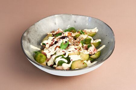 Теплый салат с брюссельской капустой 