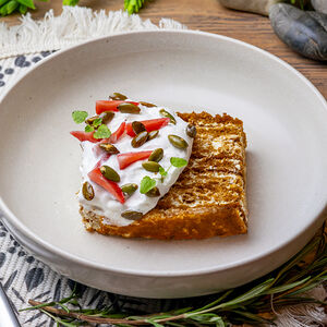 Медовый бисквит со сметанным кремом