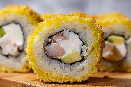 Обжаренный с креветкой