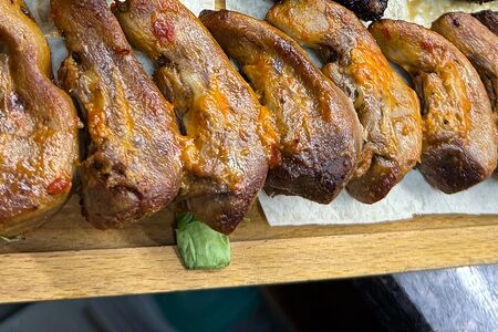 Шашлык из бараньего языка