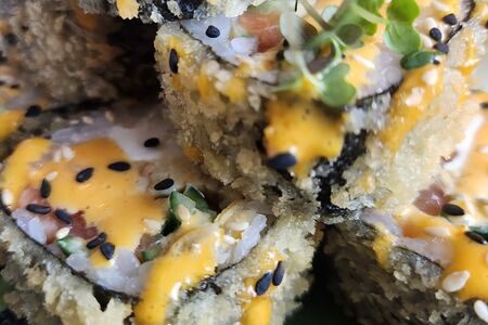 Темпура танец лосося