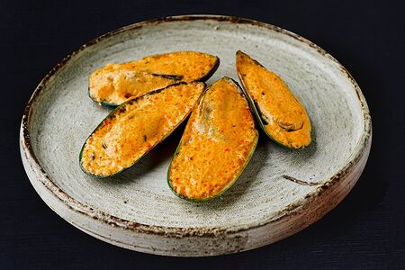 Запеченные мидии спайси