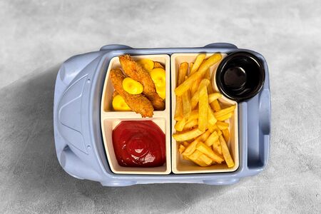 Стрипсы с картофелем