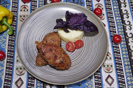 Котлеты куриные с пюре