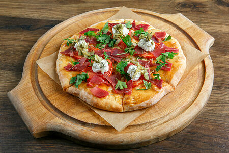 Хачапури с бастурмой