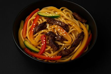 Удон с говядиной