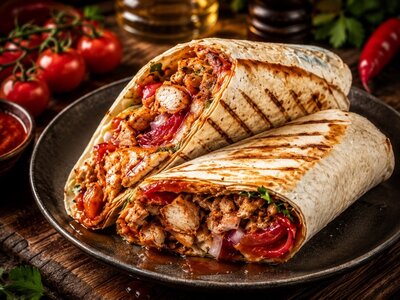 Шаурма Классическая Микс Курица-говядина в тандырном лаваше