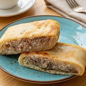 Блин с говяжьим фаршем и рисом