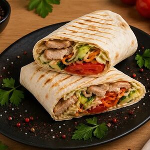 Шаурма на углях с курицей мини