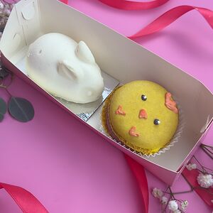 Творожный кролик и macaron