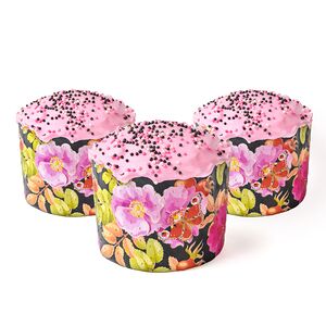 Набор из трёх творожных куличей красная смородина