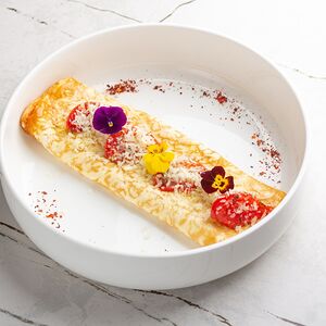 Пряный омлет с трюфельным маслом