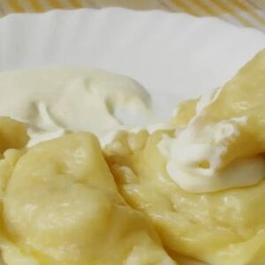 Вареники ручной лепки с картофелем