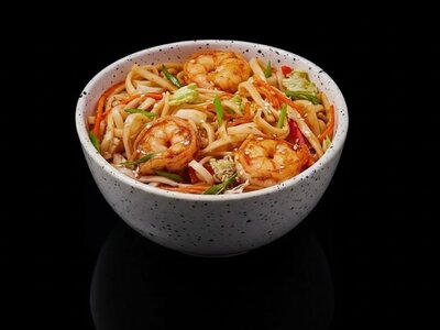 Лапша с морепродуктами