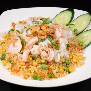 Жареный Рис с Морепродуктами