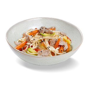 Лапша Удон со свининой и овощами