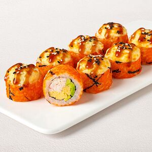 Моцарелломания запеченный ролл
