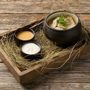 Пельмени с олениной 