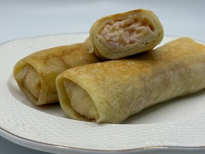 Блинчики с ветчиной и сыром