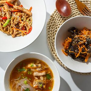 Ланч Шанхай (удон с цыплёнком)