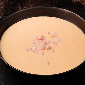 Сырный суп с форелью