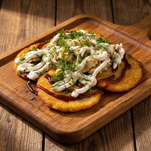 Драники с мясом птицы