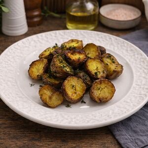 Картофель молодой с чесноком