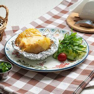 Мега-картошка с ветчиной