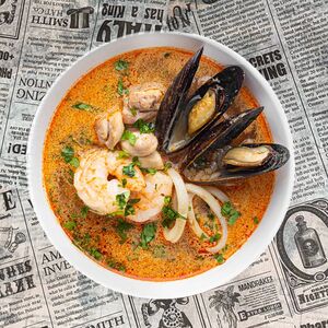 Суп том ям с морепродуктами