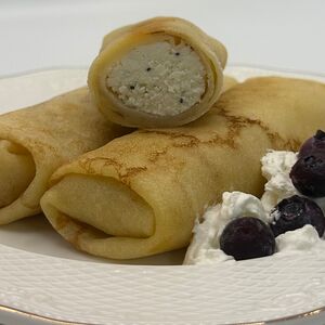 Блинчики с творогом и маком