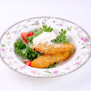 Салат с куриными палочками
