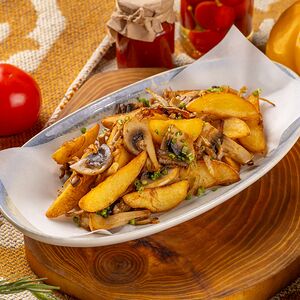 Картофель с грибами