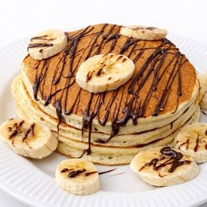 Панкейки с Nutella и бананом