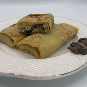 Блинчики с курицей и грибами (готовый продукт)