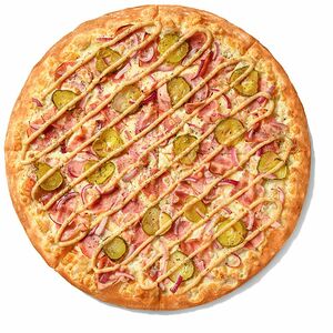 Мега пицца с беконом Большая Тонкое