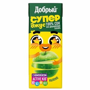 Супер Джус Сок 0,2 ( яблоко)