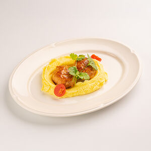 Куриная котлета с пюре