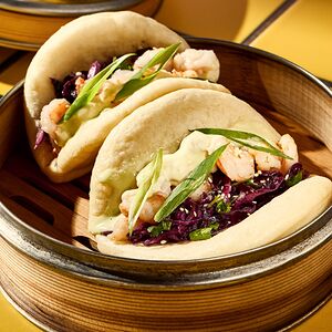 Бао открытые с креветками