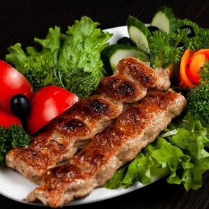 Люля-кебаб из курицы с грибами 