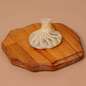 Хинкали с говядиной и зеленью