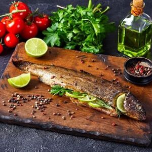 Форель на углях