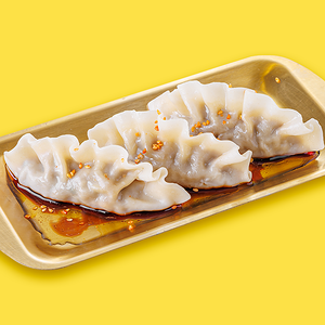 Гедза c курицей и cоусом понзу