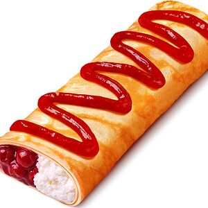 Блин чизкейк с вишней