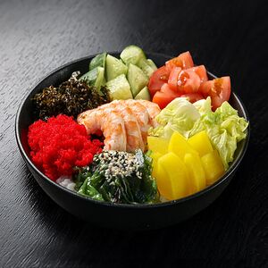 Поке с тигровыми креветками