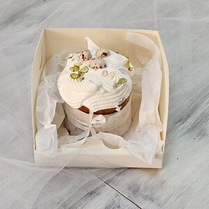 Творожный кулич с изюмом 