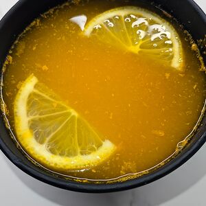 Облепиховый чай с лимоном и имбирём (холодный)