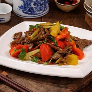 Жареное мясо оленя
