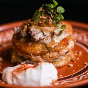 Драники с ростбифом 